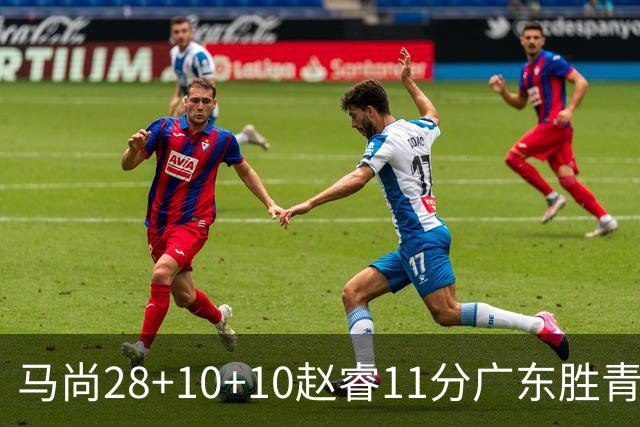 马尚28+10+10赵睿11分广东胜青岛 赵嘉义22分